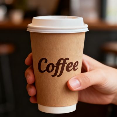 Un bon prix. Couche de papier à base d'eau écologique, imprimé sur mesure, logo, tasse à café chaude en ligne