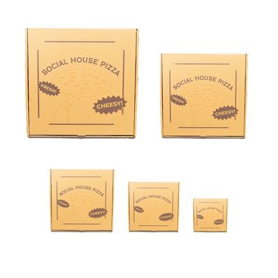 Giá tốt. Low MOQ custom logo eco-friendly food grade corrugated paper packaging fast food pizza paper box trực tuyến