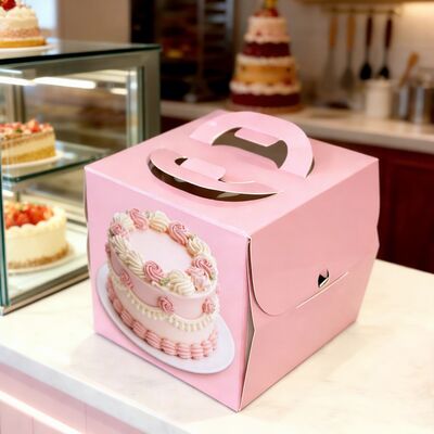 Good price Wholesale Custom Logo Printing Eco-Friendly Recyclable Durable Sturdy Pastry Cake Box for Bakery Packaging online