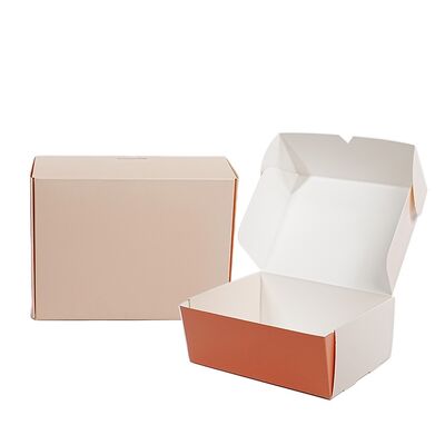 Harga yang bagus Grosir Logo Custom Printing Food Grade Kertas Lipat Kotak Hadiah untuk Kue Biskuit Roti Kue Donut Makaron on line