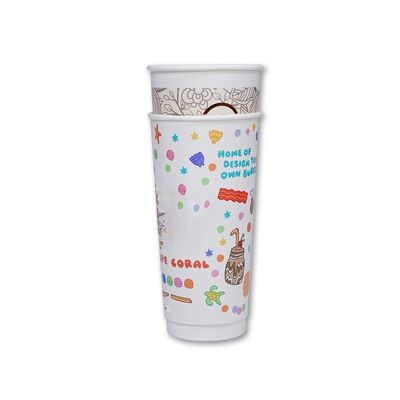 Un buen precio. Taza de papel biodegradable de doble pared con logotipo personalizado para bebidas de café ecológicas en línea