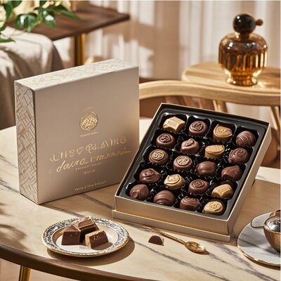 Harga yang bagus Luxury Custom Daur Ulang Biodegradable Kotak Kemasan Coklat dengan Custom Logo Printing dan bentuk bujur on line