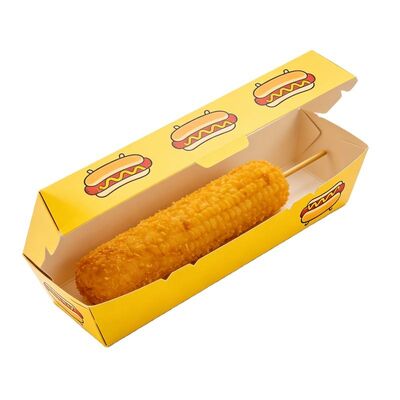 İyi bir fiyat. Toptan tek kullanımlık mısır sosisli sandviç çubukları gıda dağıtım paketleme karton kutu özelleştirme çevrimiçi