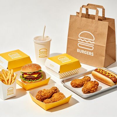 Good price Wholesale customized eco-friendly food packaging burger french fries hot dog paper box online