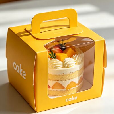 Good price Customized Logo Food Grade Safe Eco-Friendly Cake Box with Full Custom Branding for Bakery and Dessert Packaging online